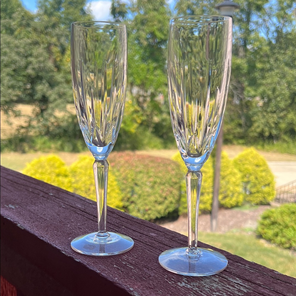 Millennium Edition Lenox Crystal Champagne Flutes